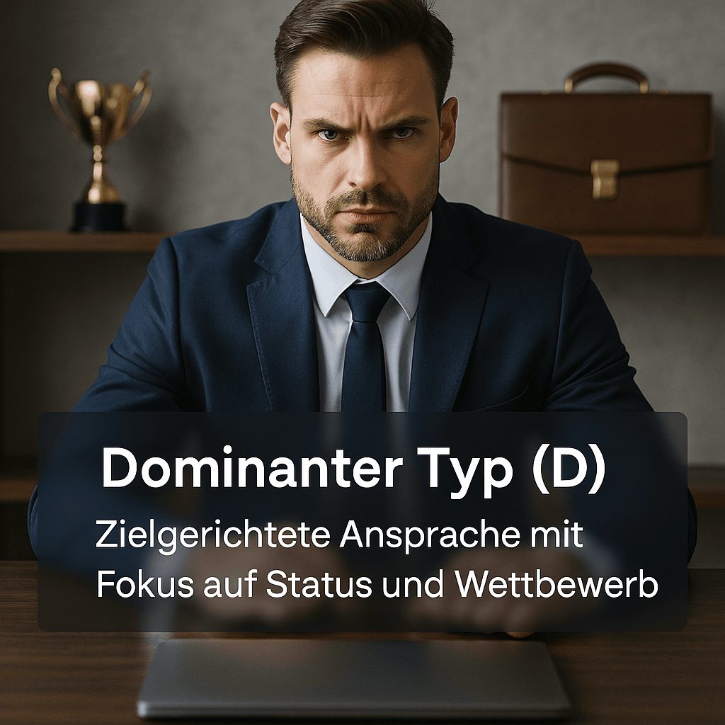 Kundenanalyse im Vertrieb - DISG-Modell zur typgerechten Ansprache der  Kundentypen: Dominanter Kundentyp im Vertrieb.