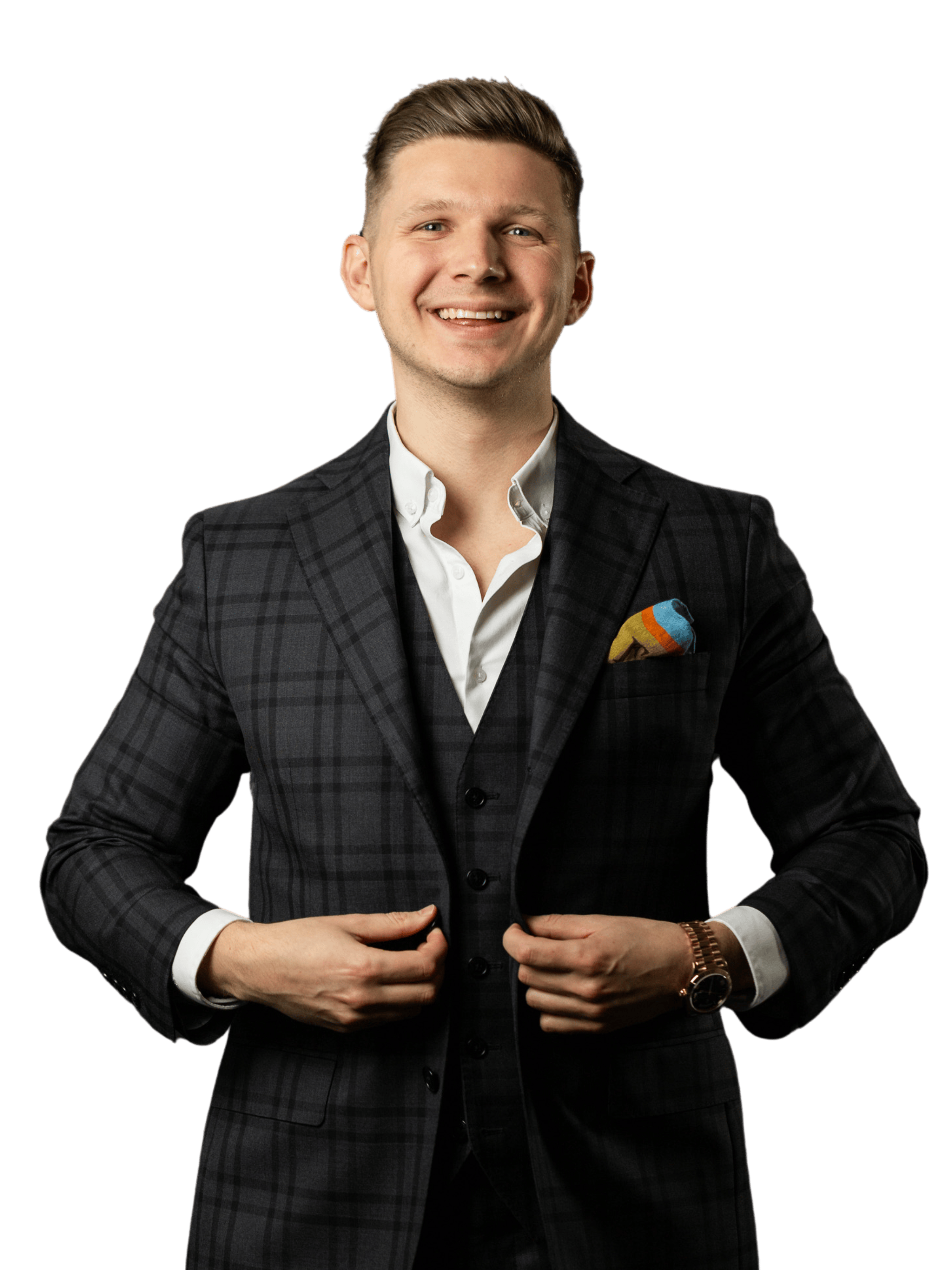 Porträt von Philipp Kuhn im Anzug